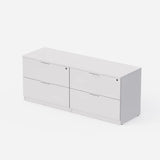 Sheridan Credenza 72"W x 22"D With 4-Drawer Lateral File - White