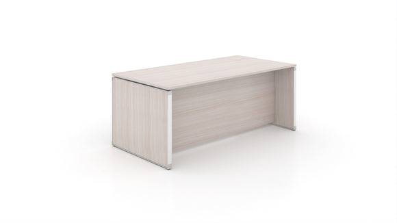 Chiarezza Freestanding Executive Desk Noce with Laminate Top