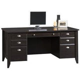 Sauder Outlet Shoal Creek Executive Desk, Jamocha Wood