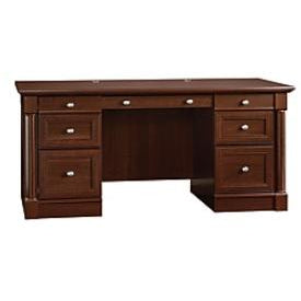 Sauder Outlet Palladia Collection Executive Desk, Select Cherry