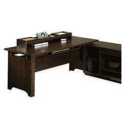 Sauder Outlet Forte Collection Desk Return, Dark Alder