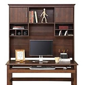 Whalen Dunmoor Tall Hutch, Brown Cherry