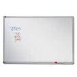 (Scratch & Dent) OF4S Quartet Melamine Dry-Erase Board, 48'' x 96'', Aluminum Frame