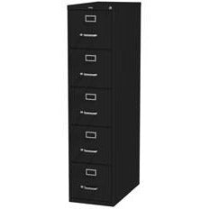 (Scratch & Dent) Realspace PRO 26 1/2"D Vertical Letter-Size File Cabinet, 5 Drawers, Black