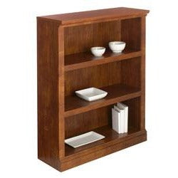 Realspace Outlet Premium Bookcase, 3-Shelf, 44 1/8''H x 35 3/8''W x 13 5/8''D, Brushed Maple
