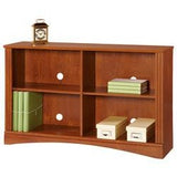 Realspace Outlet Dawson 2-Shelf Sofa Bookcase, 29"H x 47 1/4"W x 11 3/5"D, Brushed Maple