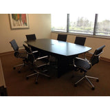 (Scratch & Dent) Realspace Outlet Magellan Performance 8-Ft. Boat-Shaped Conference Table, 29 15/16"H x 95"W x 47"D, Espresso