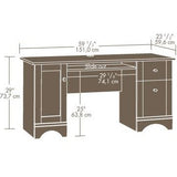Realspace Dawson Outlet 60'' Computer Desk, 30''H x 60''W x 24''D, Canyon Maple