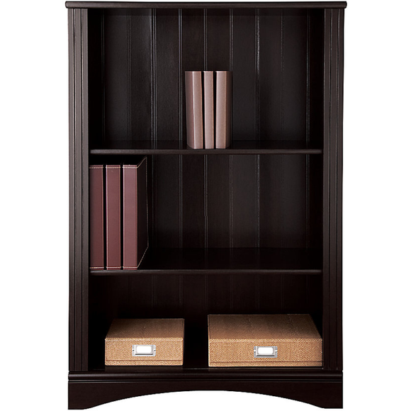 Realspace Outlet Dawson 3-Shelf Bookcase, Cinnamon Cherry