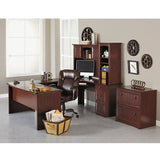 (Scratch & Dent) Realspace Outlet Broadstreet U-Shaped Executive Desk, Cherry