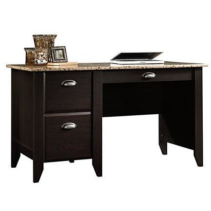 Sauder Outlet Samber Desk, Granite/Jamocha Wood