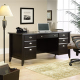 Sauder Outlet Shoal Creek Executive Desk, Jamocha Wood