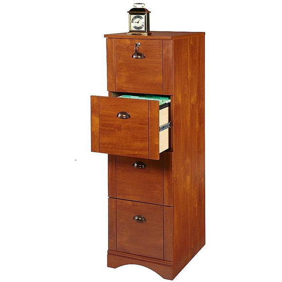 (Scratch & Dent) Realspace Outlet Dawson 4-Drawer Vertical File Cabinet, 54