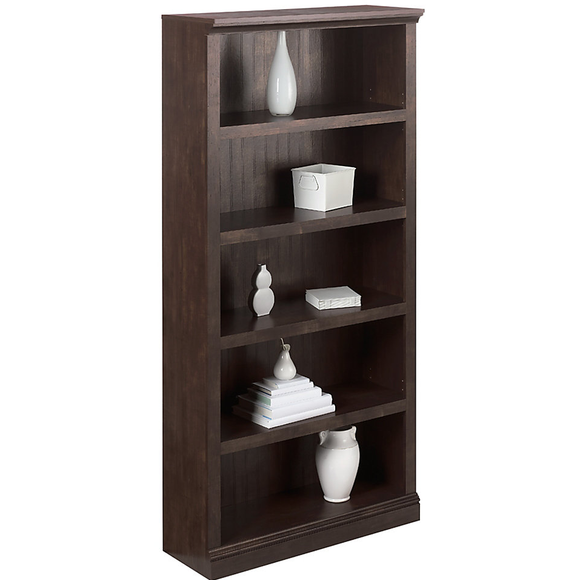 Realspace Premium Outlet Wide Bookcase, 5-Shelf, 72 1/8