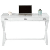 (Scratch & Dent) Jane Work Kate Writing Desk, 30"H x 47 1/4"W x 23 5/8"D, White
