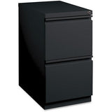 Lorell Outlet Mobile File Pedestal - 15" x 22.9" x 27.8" - Steel - Letter - Recessed Handle, Ball-bearing Suspension, Security Lock - Black