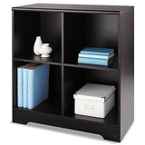 Realspace Magellan 4-Cube Bookcase, 33 7/8"H x 30 1/8"W x 15 5/8"D, Espresso
