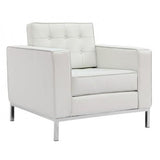 Chiarezza Luxe Lounge Chair, Bonded Leather