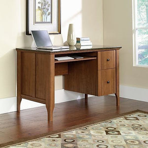 (Scratch & Dent) Sauder Outlet Appleton Faux Marble Top Computer Desk, Sand Pear