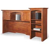 Realspace Outlet Broadstreet Hutch For U-Shaped Desk, Maple