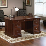 Sauder Outlet Palladia Collection Executive Desk, Select Cherry