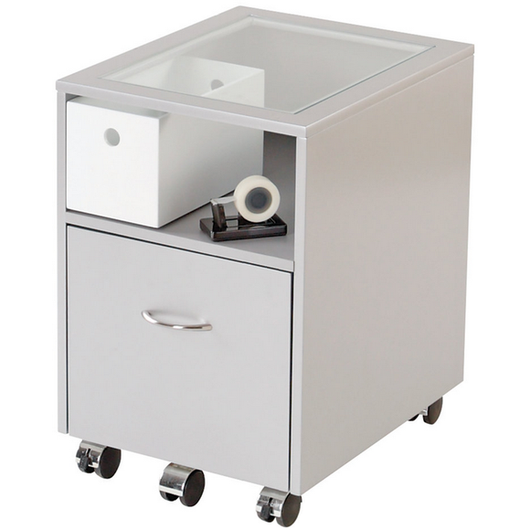 Realspace Outlet Zentra Storage File Cart, 22 1/2