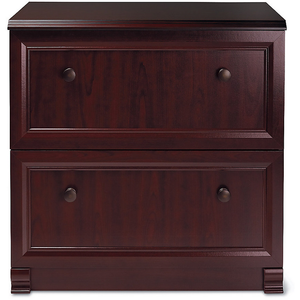 Realspace Outlet Broadstreet 30"W Lateral 2-Drawer File Cabinet, Cherry
