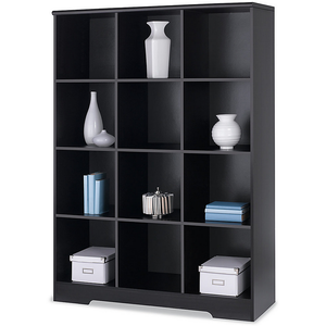 Realspace Magellan Outlet  12-Cube Bookcase, 63 9/16"H x 46 1/10"W x 15 3/5"D, Espresso, ST090637