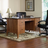 Sauder Appleton Outlet Faux Marble Top Executive Desk, 30 23/32"H x 64 4/5"W x 29 3/5"D, Sand Pear