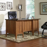 Sauder Appleton Outlet Faux Marble Top Executive Desk, 30 23/32"H x 64 4/5"W x 29 3/5"D, Sand Pear