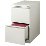 Realspace PRO Mobile Pedestal File, 2 Drawers, 27 3/4"H x 15"W x 22 7/8"D, Light Gray