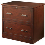 OF4S Outlet 2-Drawer Lateral File, 28"H x 29"W x 18 1/2"D, Premium Mahogany