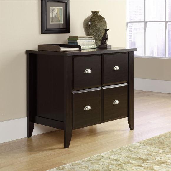 Sauder Outlet Shoal Creek 1-Drawer Lateral File Cabinet, Jamocha Wood