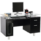 Brenton Studio Sutton Outlet Executive Desk, 30"H x 50"W x 23 3/4"D, Black