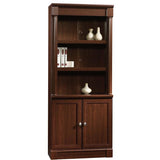 Sauder Outlet Palladia Collection Library With Doors, 71 7/8"H x 29 3/8"W x 13 9/10"D, Select Cherry