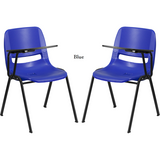 Ergonomic Shell Chair with Left or Right Handed Flip-Up Tablet Arm