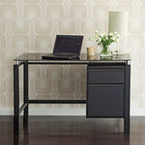 (Scratch & Dent) Realspace Outlet Lake Point 46"W Writing Desk, Black