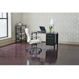 (Scratch & Dent) Realspace Outlet Lake Point 46"W Writing Desk, Black