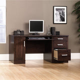Sauder Outlet Office Port Computer Credenza, Dark Alder
