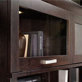 Sauder Office Outlet Port Computer Credenza Hutch, Dark Alder