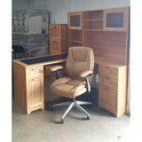 (Scratch & Dent) Realspace Outlet Magellan Collection Hutch, 33 5/8"H x 58 1/8"W x 11 5/8"D, Honey Maple