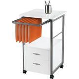 Realspace Outlet Halton 18"D Vertical 2-Drawer Mobile File Cabinet, White