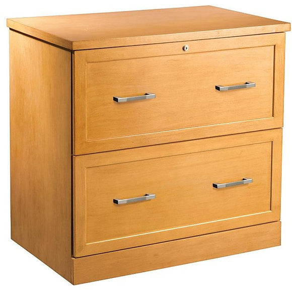 Realspace Premium Outlet 2-Drawer Lateral File, Light Cherry
