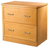 Realspace Premium Outlet 2-Drawer Lateral File, Light Cherry