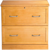 Realspace Premium Outlet 2-Drawer Lateral File, Light Cherry