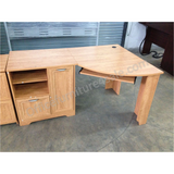 (Scratch and Dent) Magellan Outlet Collection Corner Desk, 30''H x 59 1/2''W x 39''D, Honey Maple
