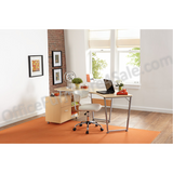 Realspace Outlet Brent Dog-Leg Desk, Oak