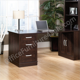 Sauder Outlet Office Port Collection, Library Return, 29 1/2"H x 59 1/2"W x 23 3/8"D, Dark Alder