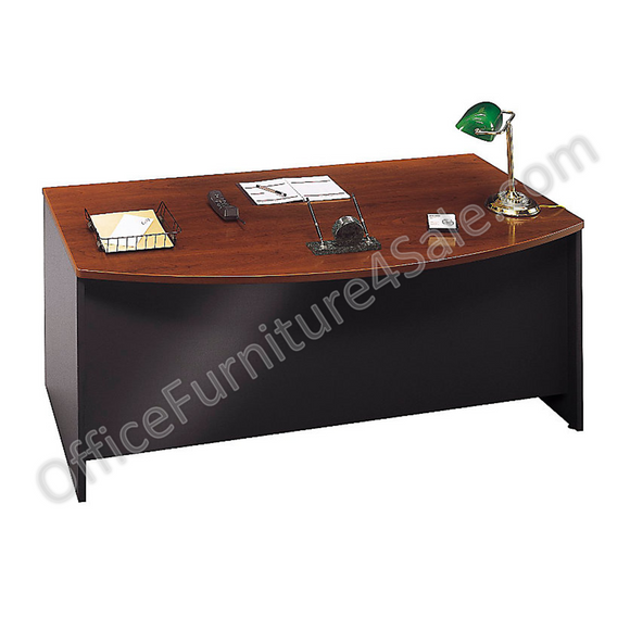 (Scratch & Dent) Bush Outlet Components Bow-Front Desk Shell, 29 7/8