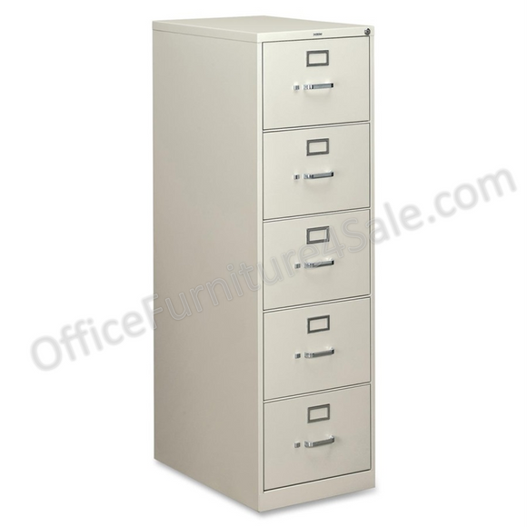 HON Outlet 310-Series 5-Drawer Legal File, Light Gray